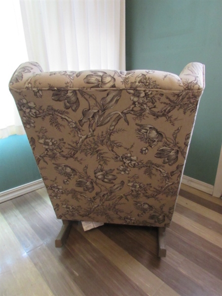 WINGBACK ROCKING CHAIR