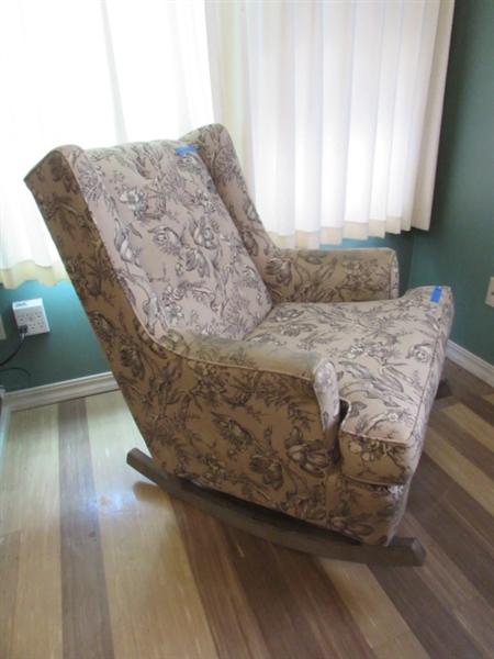 WINGBACK ROCKING CHAIR