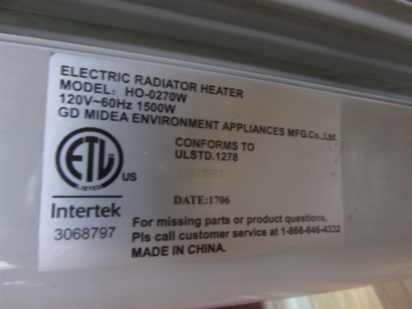EDENPURE PORTABLE HEATER & OIL-FILLED ELECTRIC RADIANT HEATER