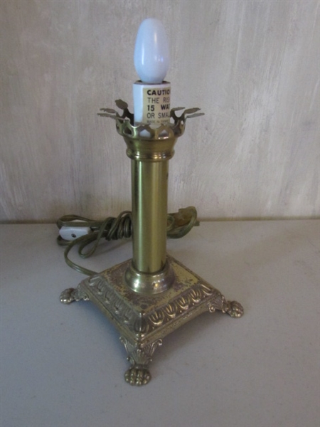 BRASS LAMP & CANDLESTICK COLLECTION