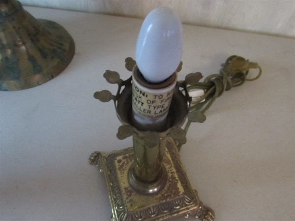 BRASS LAMP & CANDLESTICK COLLECTION