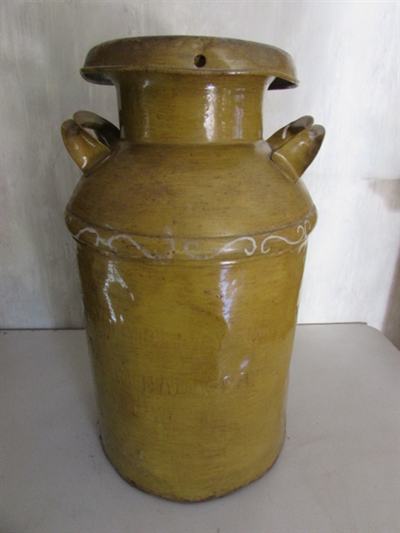DECORATIVE METAL MILK CAN